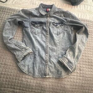 Divided Blue Denim Shirt